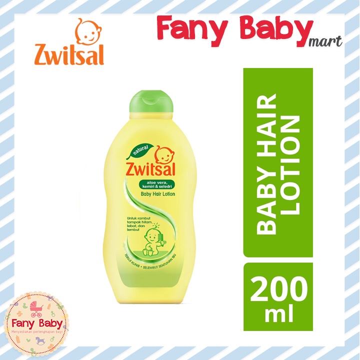 ZWITSAL BABY HAIR LOTION ALOE VERA - KEMIRI - SELEDRI / 200ML