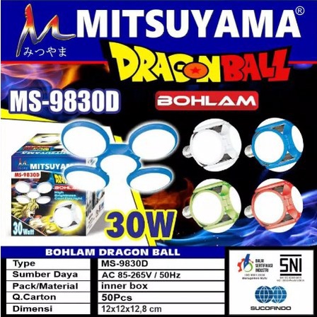 COD [MITSUYAMA] Bohlam Lampu Model Dragon Ball 30 Watt Lampu Hias