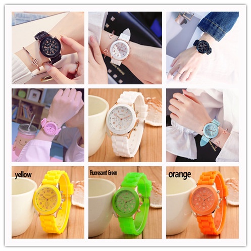 Jam Tangan Wanita A0178 Geneva Fashion Quartz Ladies Watch Murah