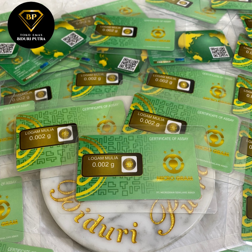 EMAS MINI 0.001gr - 0.1gr LOGAM MULIA 24KARAT DIJAMIN ASLI ORIGINAL MICRO GRAM/ BABYGOLD / MINIGRAM / MINIGOLD  100% EMAS MURNI ASLI TERMURAH TOKO EMAS SOUVENIR PERNIKAHAN TERMURAH HADIAH KADO ULANG TAHUN EMAS BATANGAN EMAS 0,001 TERMURAH-ECERAN 1-9pcs 0.002