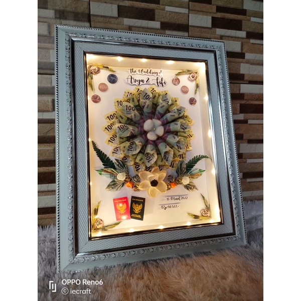 1 HARI JADI Mahar Pernikahan Mahar Unik ukuran 30x40 cm-2