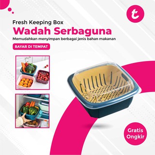  BASKOM  WADAH PENCUCI SAYUR BUAH TOPLES TEMPAT SIMPAN BAHAN 