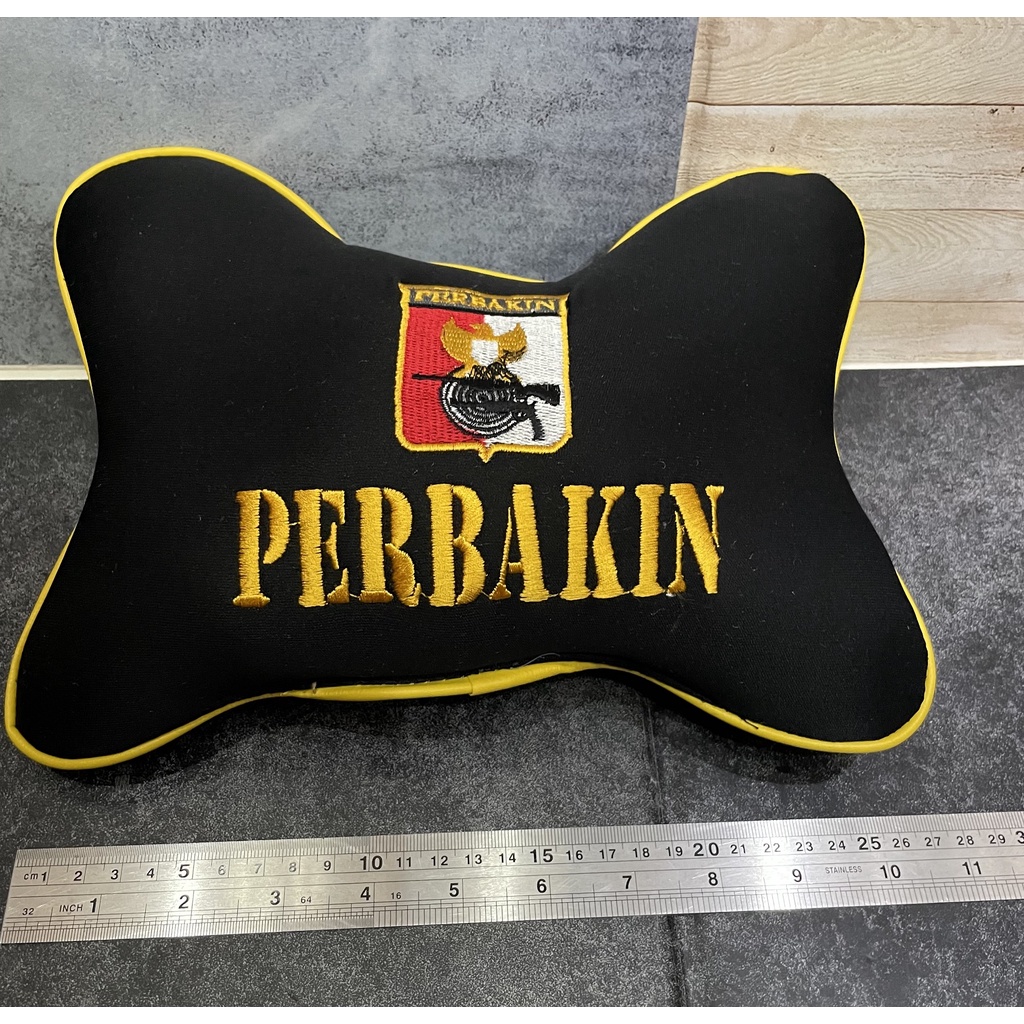 Bantal Mobil Perbakin Hitam - Bantal Mobil - Bantal Kepala Perbakin