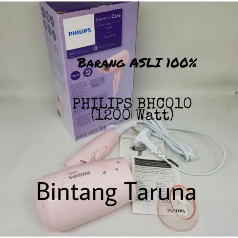 Pengering Rambut Philips BHC010 Hair Dryer Philips BHC010 DryCare Philips BHC010 (Pink) Hairdryer