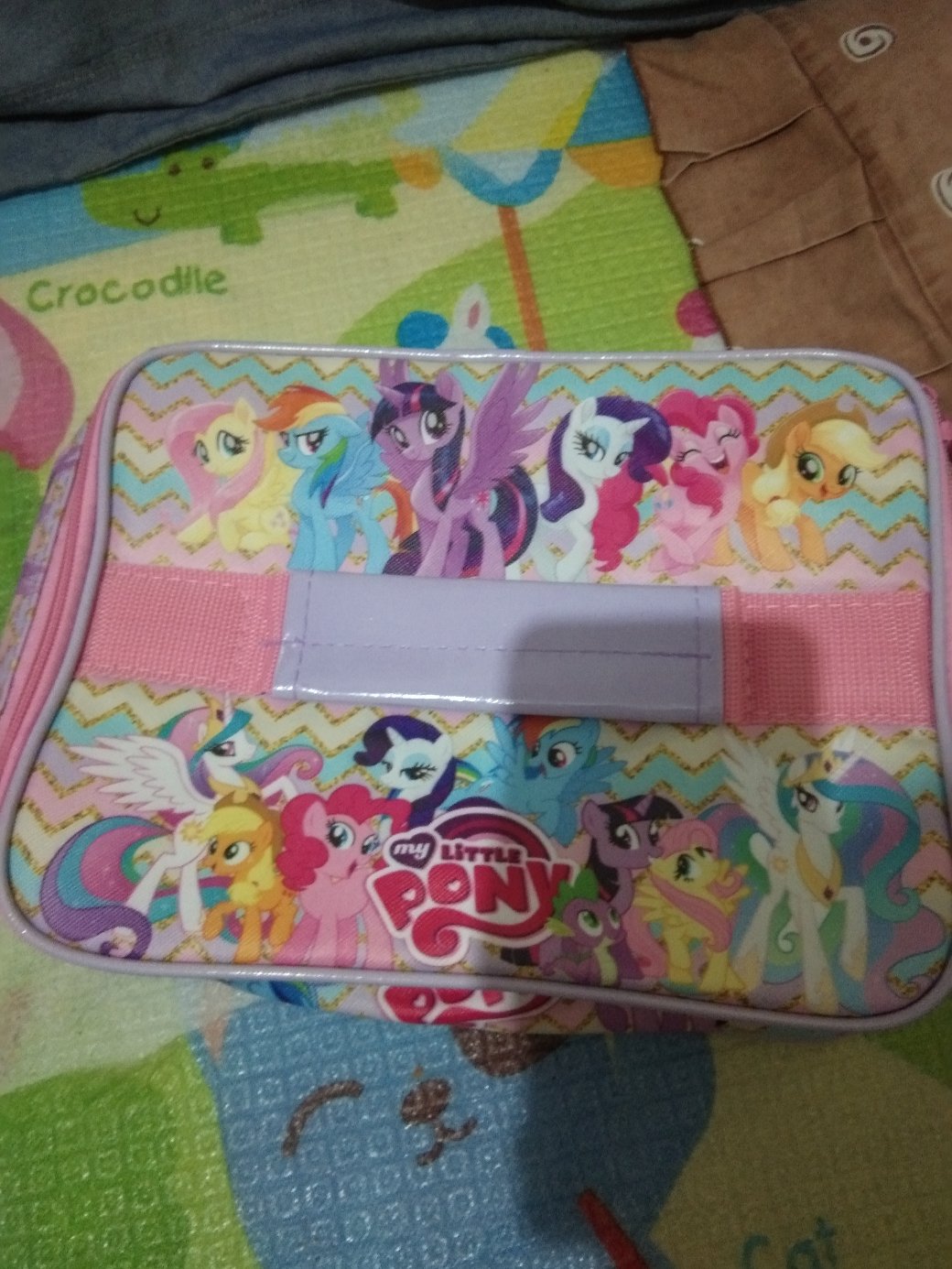 Tas Bekal Anak Karakter Kuda Little Pony Foil 1 Susun Lunch Bag Kantong Makan Tempat Bekal Makanan