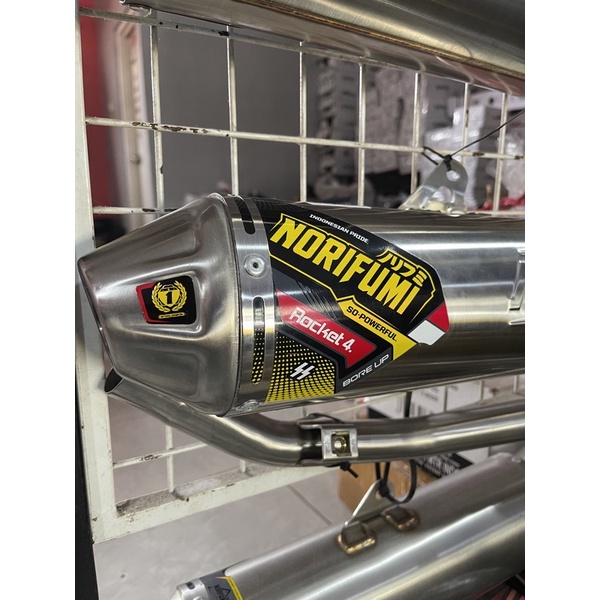 Knalpot norifumi rocket 4 bore up CRF 150L ORIGINAL
