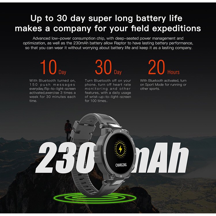 KOSPET RAPTOR ORIGINAL SMART WATCH IP68 TAHAN AIR NEW 2021-6