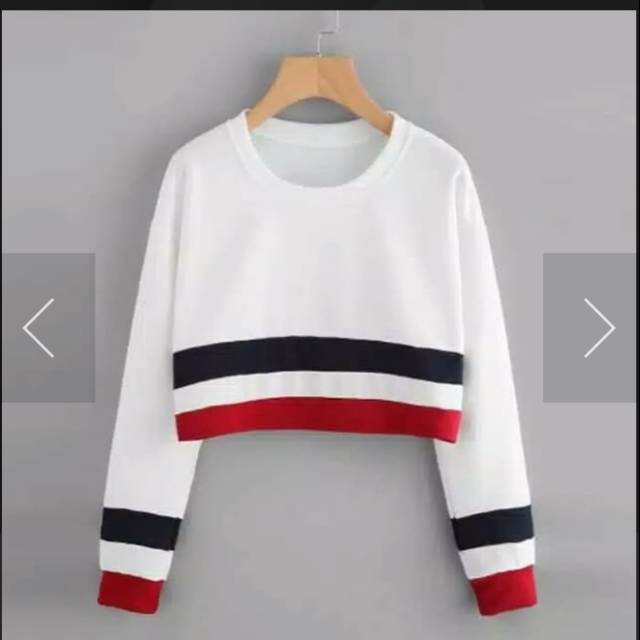 JS SWEATER CROP STRIP 