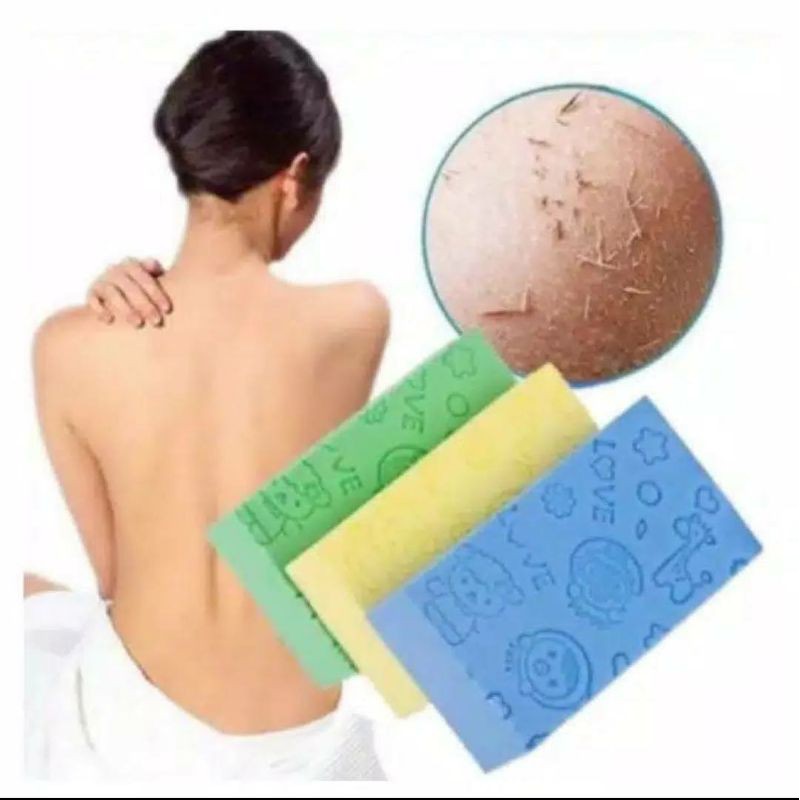 [COD] Sponge Mandi Daki / Spons Mandi Pengangkat Daki / Spin Mandi Busa Mandi ukuran Besar