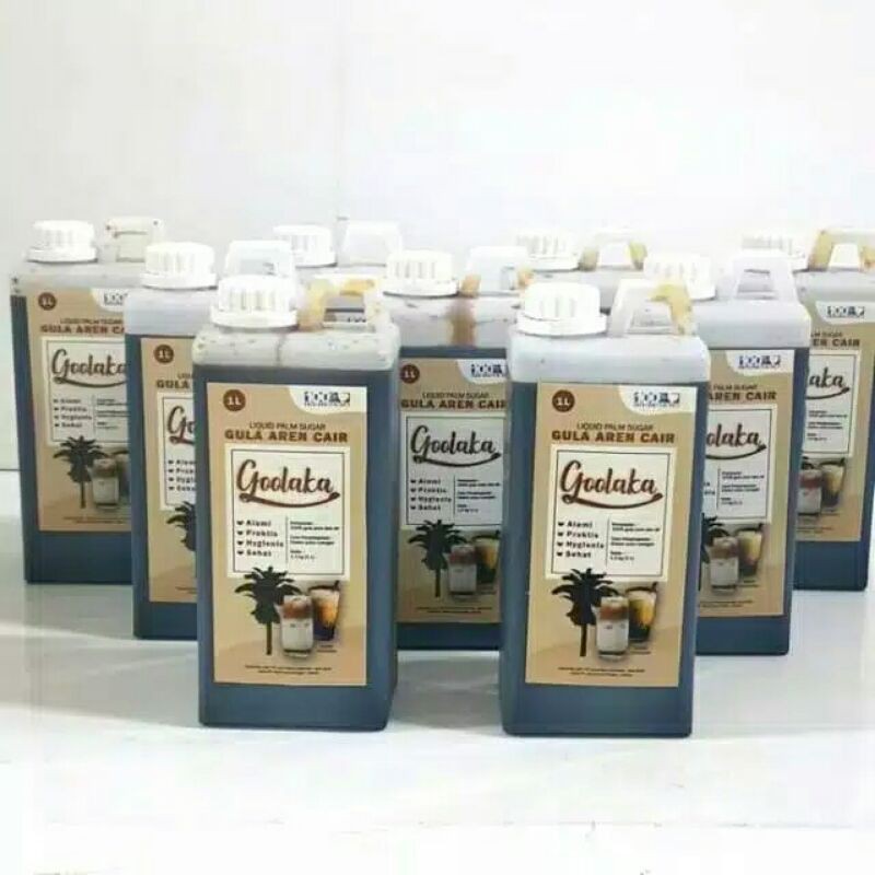 

Gula aren cair 1liter brown sugar syrup Goolaka readystok (paket usaha mini)