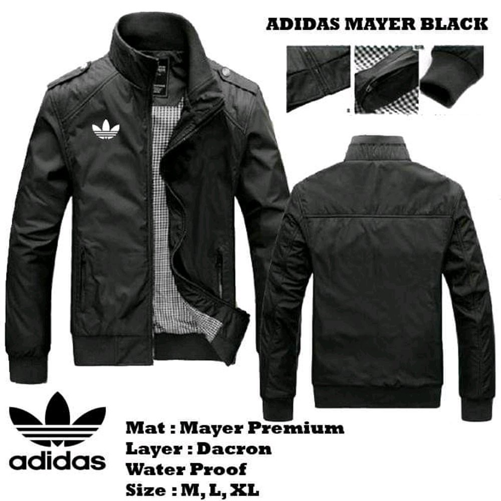 TERKEREN JAKET MAYER ADIDAS NAVY MUDA / JAKET WATERPROOF ADIDAS / JAKET MAYER BIRU / JAKET ADIDAS A