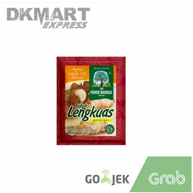 Bubuk lengkuas cap pohon mangga 6 gram lengkuas bubuk