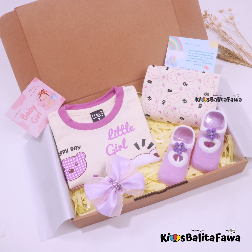 [SLEEPY SOFTIE] Hampers Piyama Baby Girl 0-12 Month / Hadiah Lahiran Bayi Perempuan Bulan New Born Gift Kado Setelan