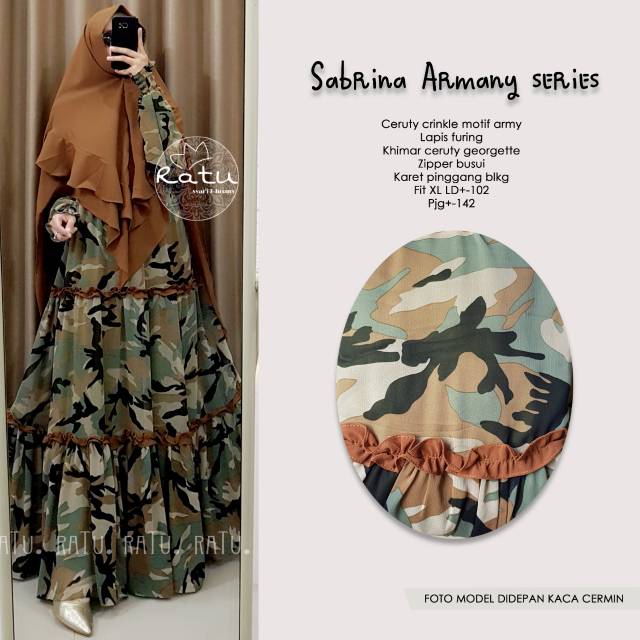 RESTOK SABRINA ARMANY RATU / PAKAIAN WANITA / GAMIS MURAH