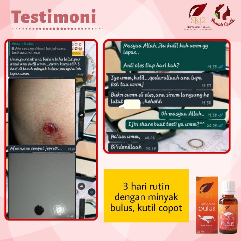 MINYAK BULUS/MASSAGE OIL BULUS SR12/MULTI KHASIAT