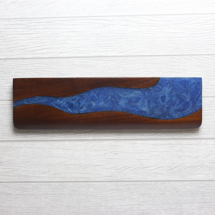 Resin Wrist Rest Keyboard-River Series (Custom Warna & Ukuran)