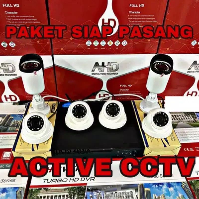 murah paket camera cctv 6 camera 5mp 1080p hdd 500gb lengkap tinggal pasang