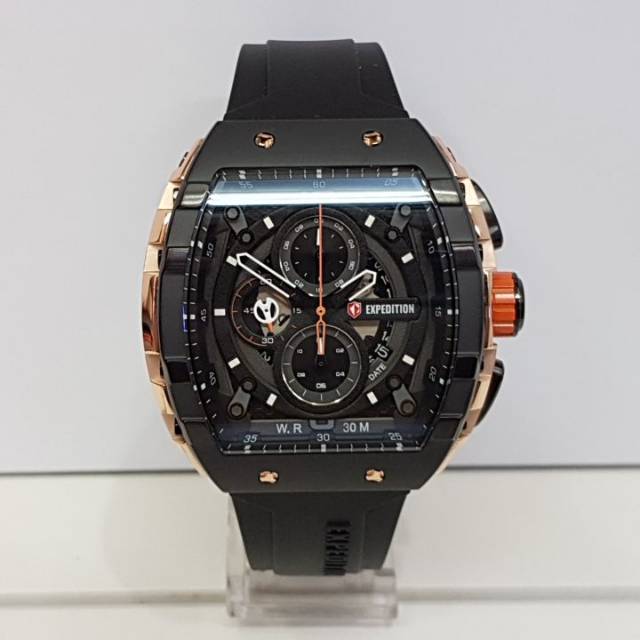 Jam Tangan Expedition e6782 black rose gold | Shopee Indonesia