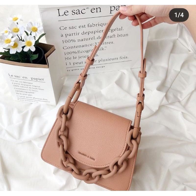 TAS CHARLES N KEITH CHUNKY CHAIN IMPORT ORIGINAL