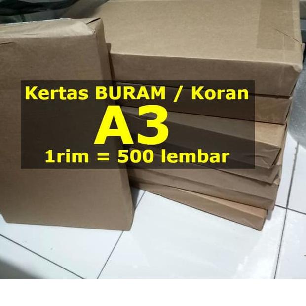 

℗ A3 Kertas Buram Koran A 3 1 rim 500 Lembar Polos ֍