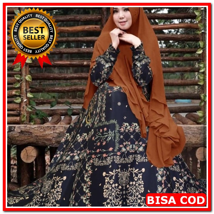 Sage Kiran By Askalabel - Gamis Maxi Dress Crepe Warna Hijau Sage WK932 Gamis Syari /Baju Gamis Wan