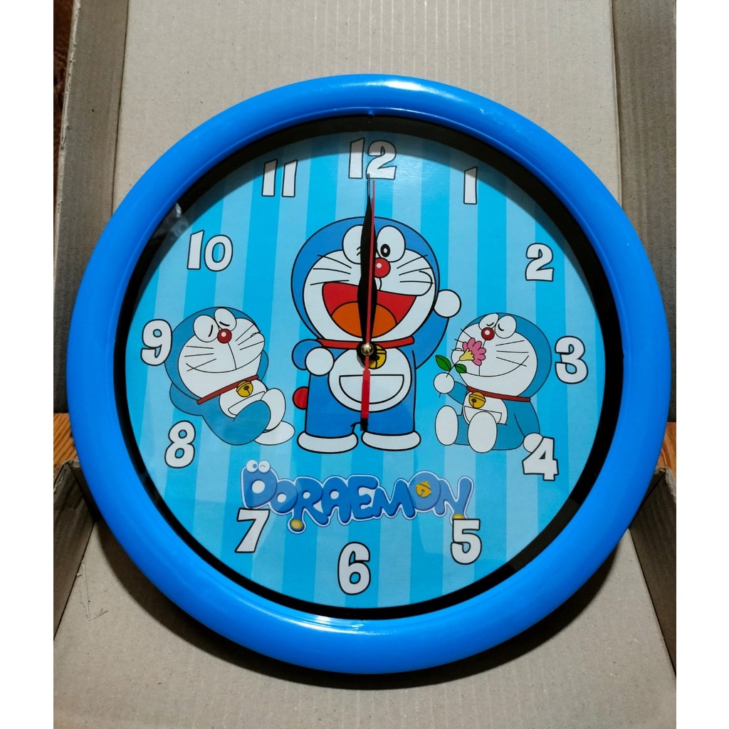 HOKO Jam Dinding Unik Motif Karakter / Jam Dinding Analog Polos Diameter 27cm / Wall Clock-DR5