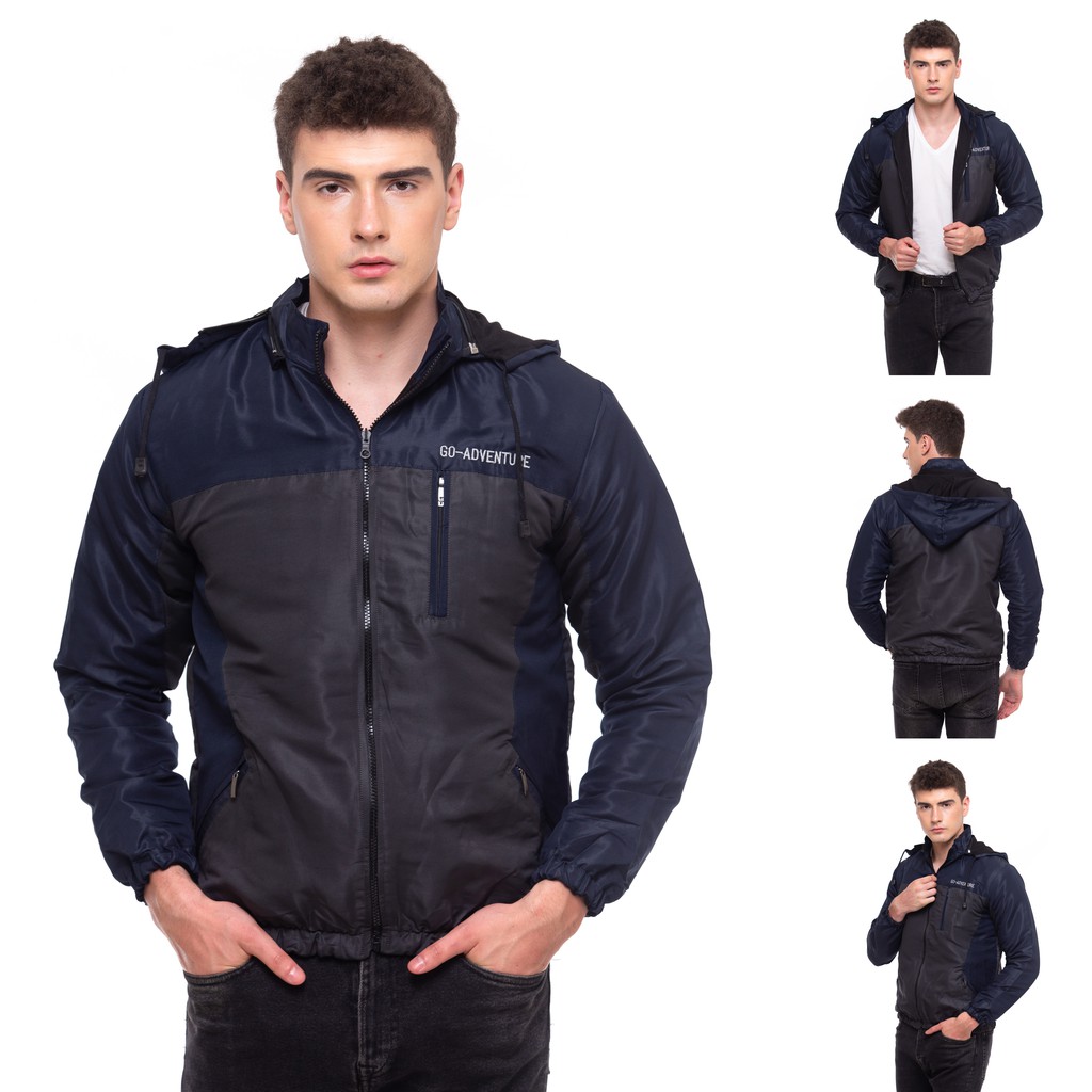 (BISA COD) JAKET WATERPROOF PRIA JAKET OUTDOOR ANTI AIR JAKET BOLAK BALIK ADVENTURE HEYLOOK