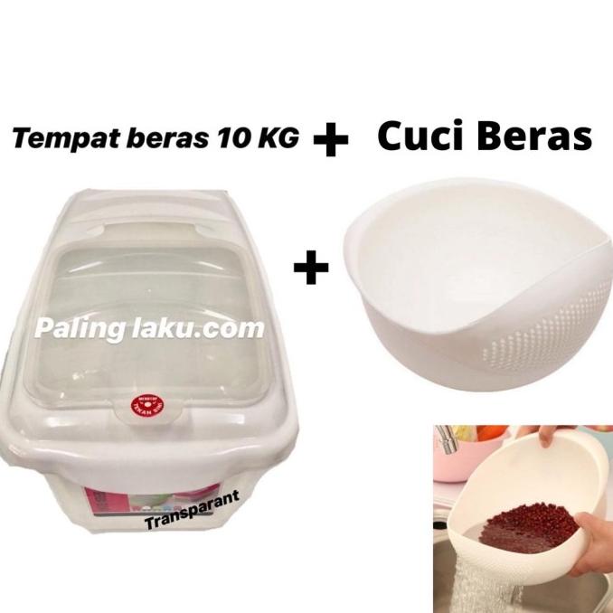 

Paket Tempat Beras 10 Kg+Tempat Cuci Beras