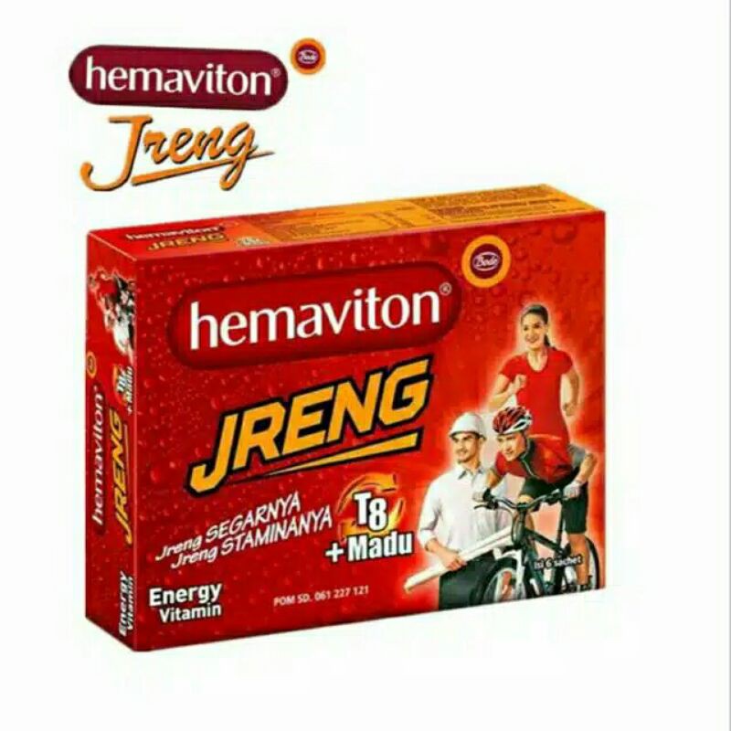 

HEMAVITON Jreng t8 +Madu -- 1box isi 6 sachet x 4gr