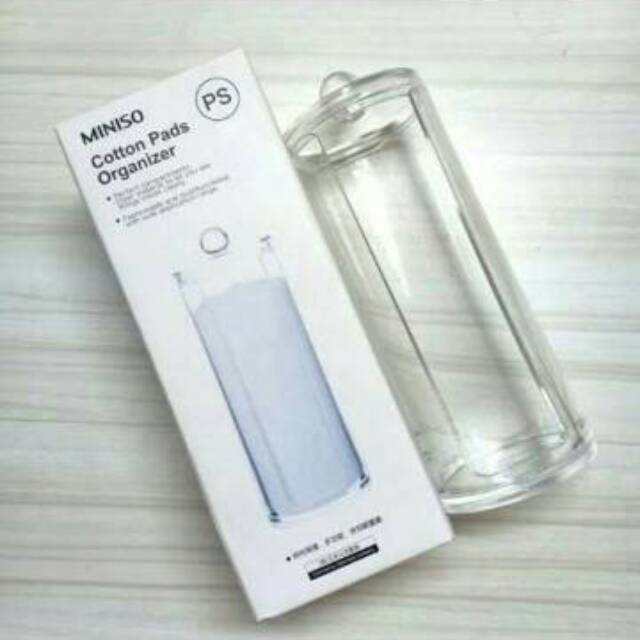 COTTON PADS ORGANIZER by MINISO. rak akrilik miniso murah. Ready surabaya