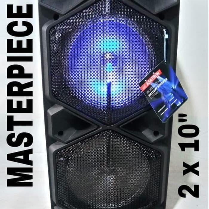 Speaker aktif Bluetooth meeting Asatron Masterpiece 2x10inch karaoke