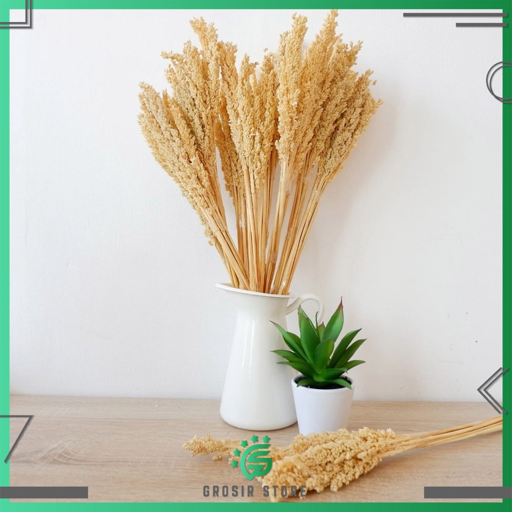 Grosir Store - DEKORASI - BUNGA CANTEL - BUNGA GANDUM - BUNGA DEKORASI ARTIFICAL