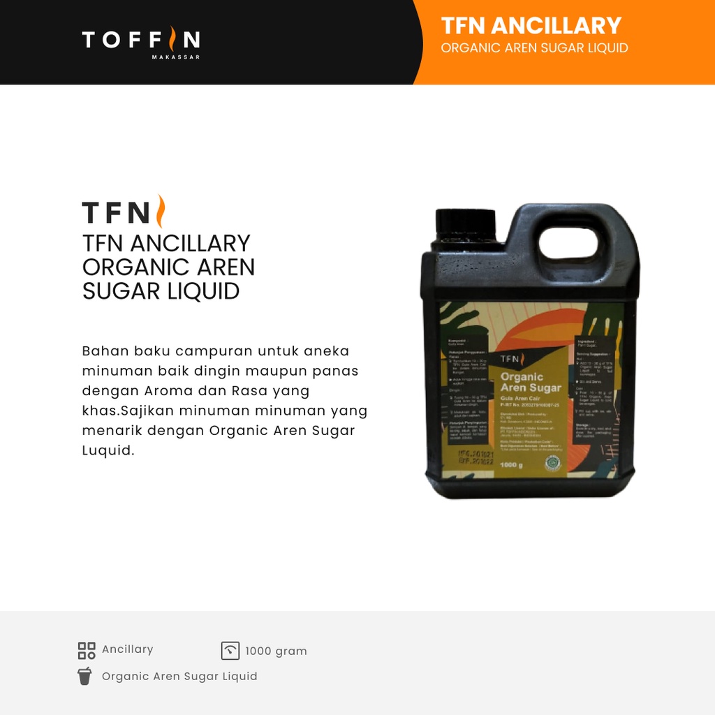 

Organic Aren Sugar Liquid