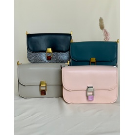 TAS WANITA CK STONE EMBELLISHED CROSSBODY BAG PREMIUM IMPORT