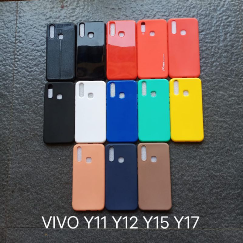 ( 6 Model ) Case Vivo Y11 Y12 Y12i Y15 Y17 Y3 2019 U10 soft softcase softshell silikon cover casing kesing housing