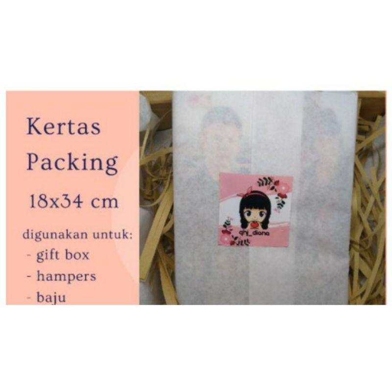 

( PGS ) Kertas Doorslag Besar / Dorslag Paper / Untuk Baju Pakaian Sepatu Bungkus Packing / Bungkus Hampers