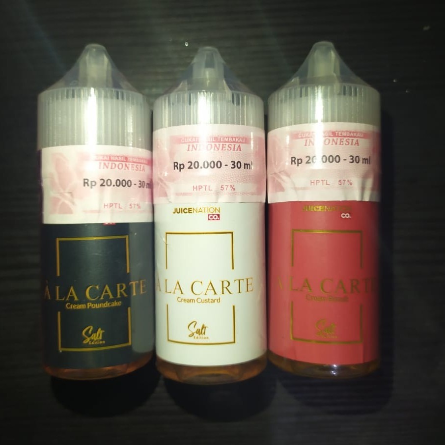 Ala Carte Salt Nic 30ml By Juicenation Liquid Alacarte Saltnic