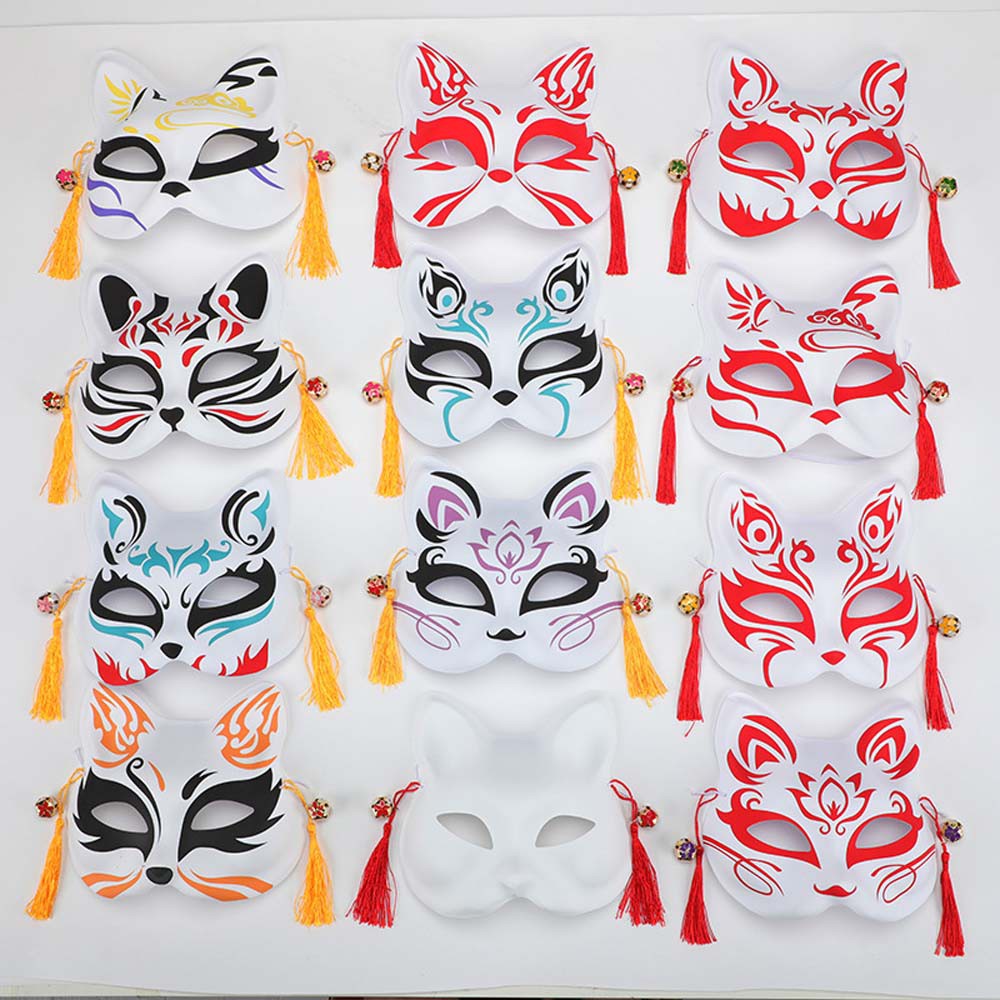 CSP044 – Topeng Kucing Rubah Cat Fox Mask Jepang Aksesoris Cosplay Anime Pesta Masquerade