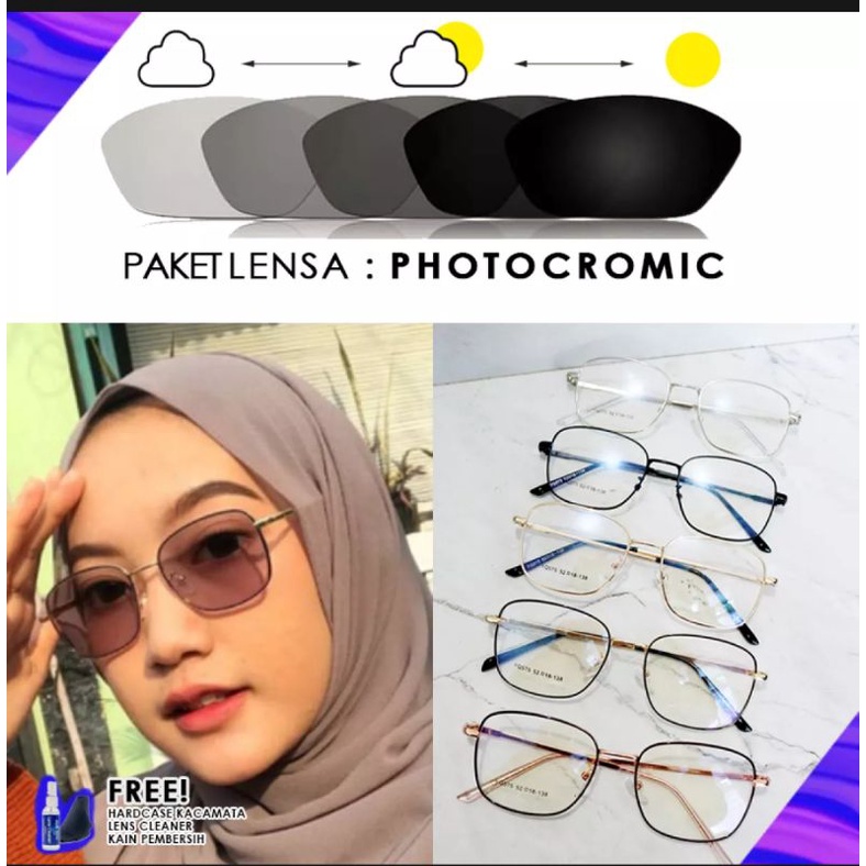 kacamata antiradiasi free lensa photocromic/bluray/minus/plus/cylnder