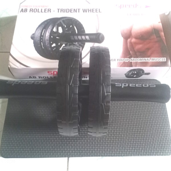 AB whell Roller Abdomen (Termurah) Free ( Matras Lutut) Roller fitness 2 roda