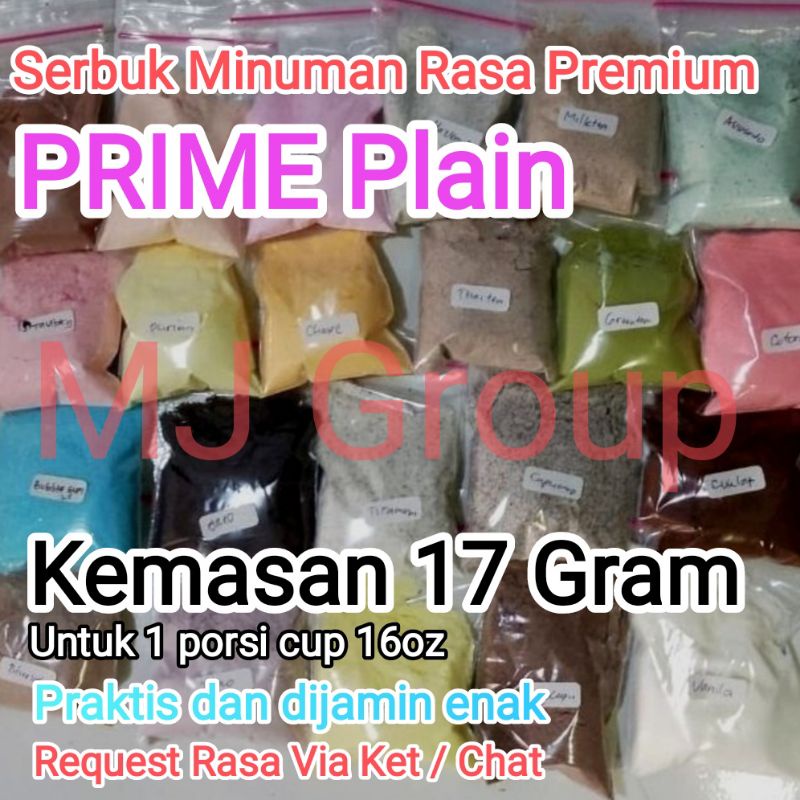 

PRIME Serbuk Minuman Aneka Rasa Isi 17 gram l Bubuk Powder Drink Plain l Request Rasa Via Chat / Tulis di Keterangan