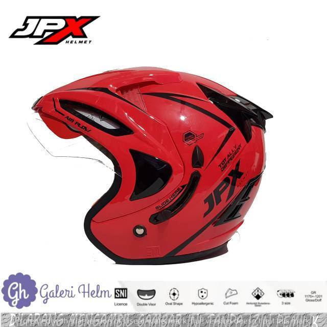 Helm JPX Suprame Merah Ferrari Ori dan SNI