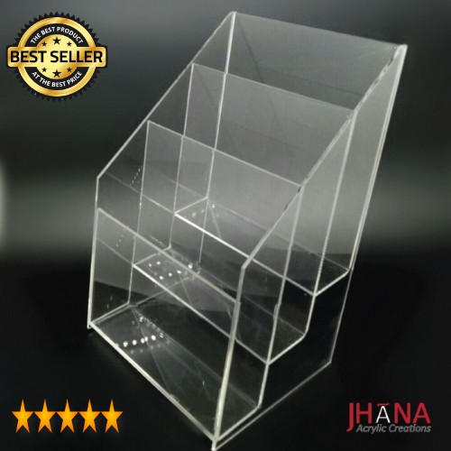 

Acrylic Tempat Brosur 3 Susun/ tempat brosur murah Uk A4 TB40
