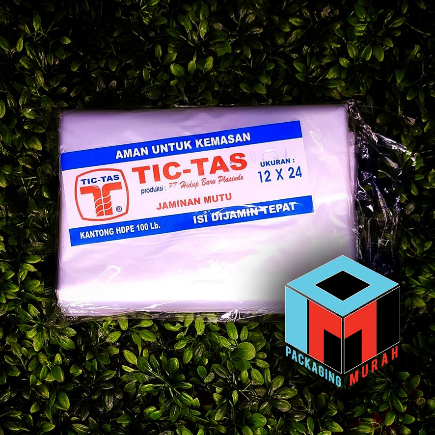 

Kantong Plastik HDPE TICTAS Uk 12 x 24 cm 1/2 kg