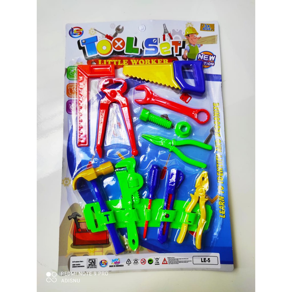 Mainan Tools Set Perkakas Pertukangan Mini Koper