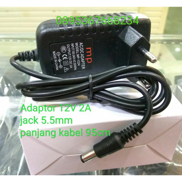 Adaptor cctv 12v 2A Adaptor LED Yomiko