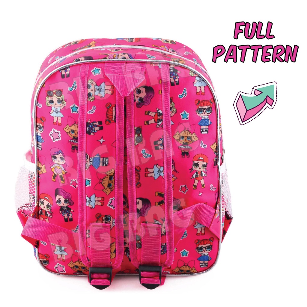 PTS - Tas Usap Ransel Sekolah Anak Perempuan Karakter Anak Perempuan Karakter LOL SURPRISE - Ransel Model Usap / Swipe Color - UKURAN SD