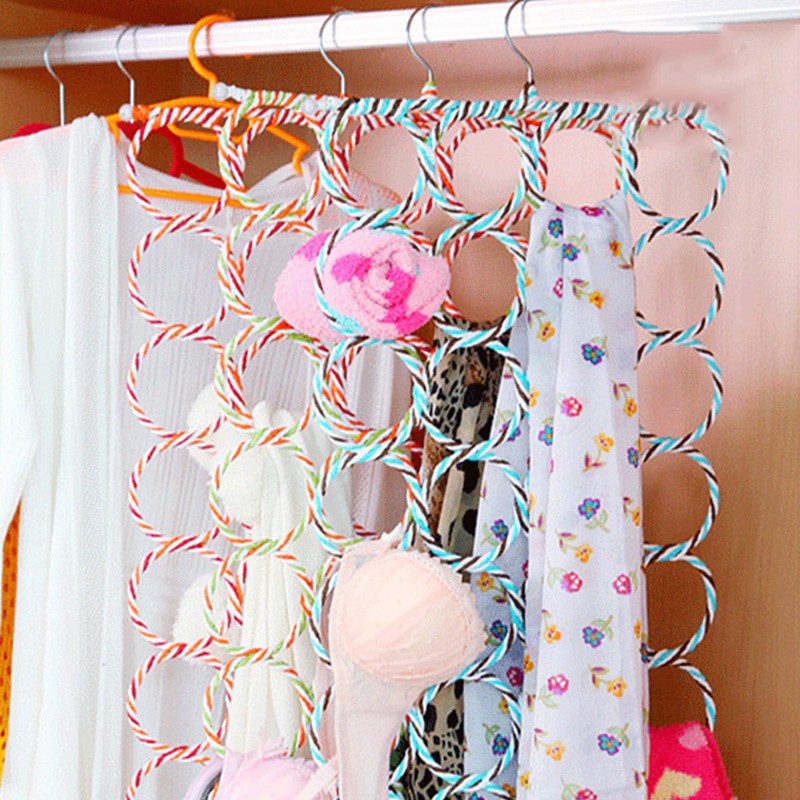Rak Gantung Lemari Rumah tangga Gantungan Untuk Jilbab Hanger Untuk Jilbab Kerudung Syal 12