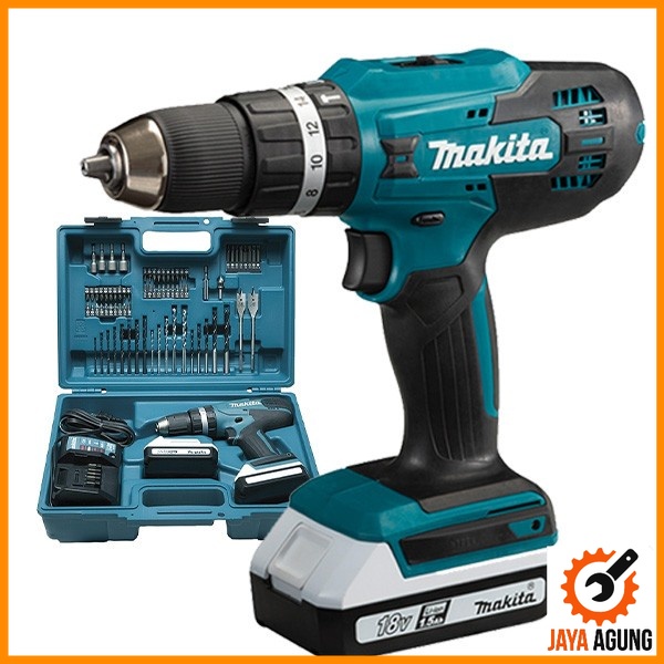 MAKITA Cordless Hammer Drill HP488D003 Bor Baterai Set HP 488 D003
