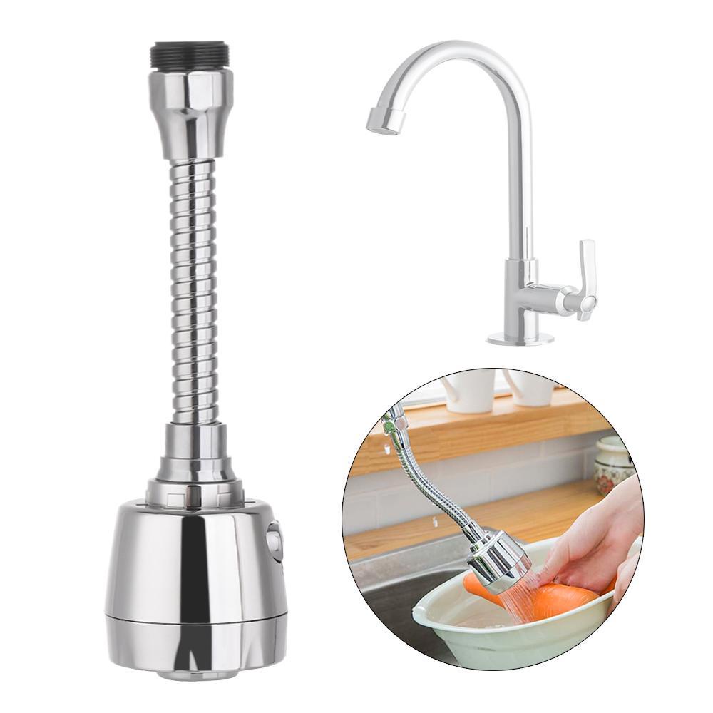 Tap Putar Atas Rotatable Sprayer Hemat Air Saringan Wastafel Dapur Faucet Extender